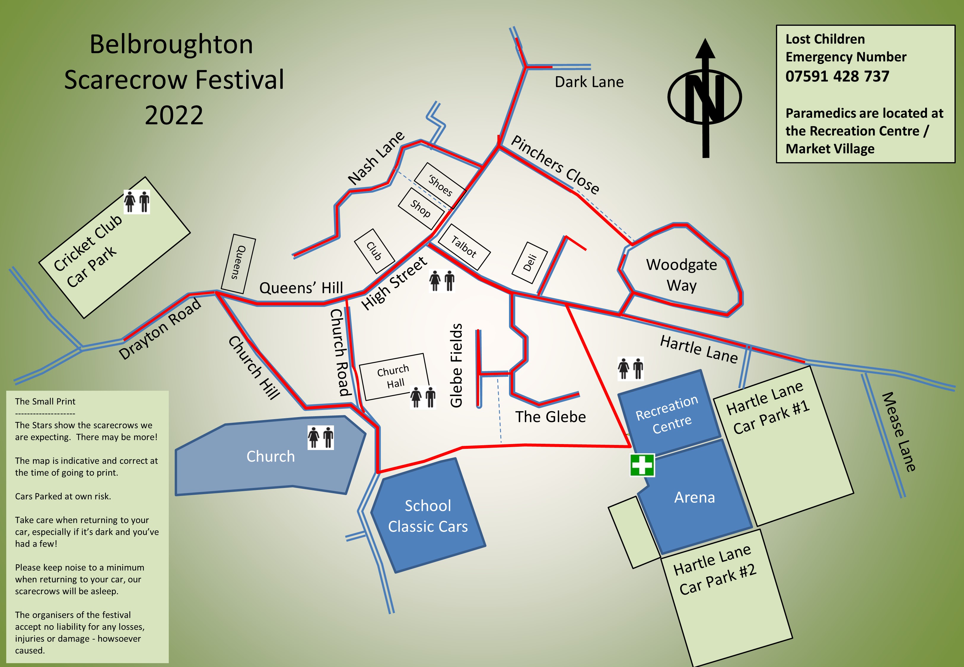 Belbroughton Scarecrow Festival Map