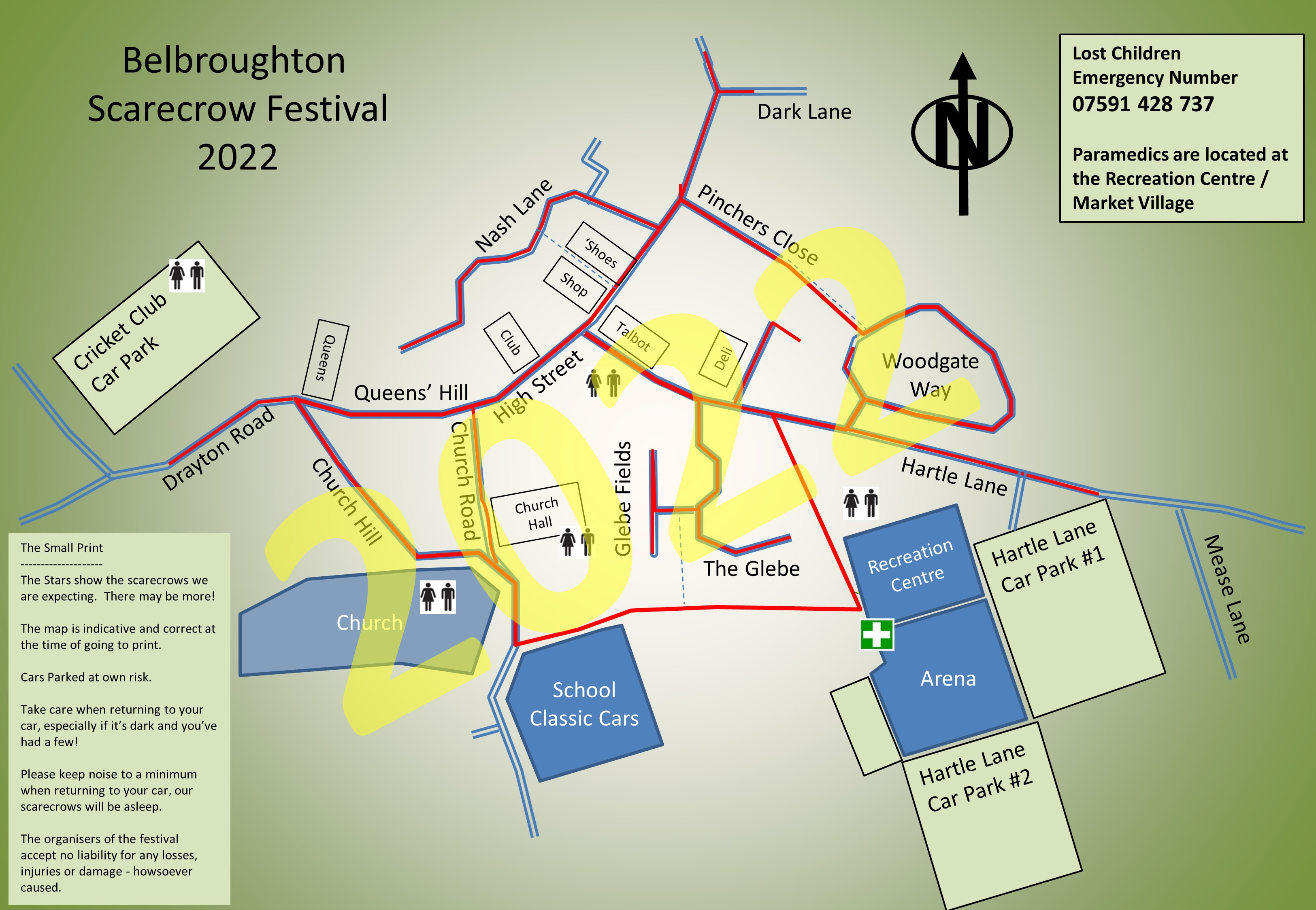 Belbroughton Scarecrow Festival Map